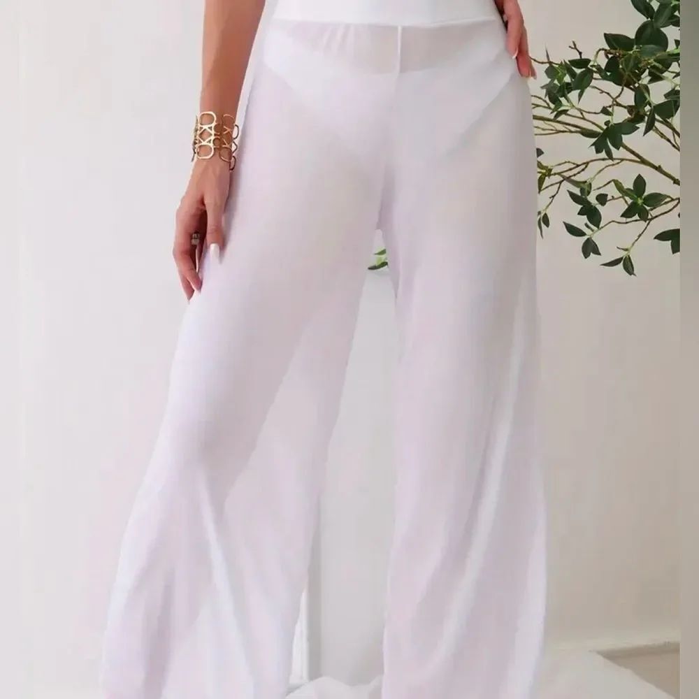 Women’s see-through pantssheer pants Y2K  2000s revival Clubwear Rave style Sz L